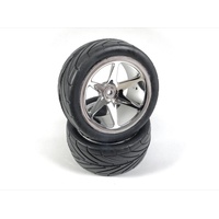 Absima - 1/10 Buggy Wheel Set 6-Spoke/Street Front Chrome (2 Pce)
