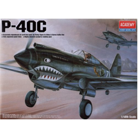 Academy - 1/48 P-40C Warhawk Plastic Model Kit [12280]