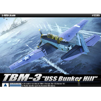 Academy - 1/48 TBM-3 "USS Bunker Hill" Avenger Plastic Model Kit [12285]
