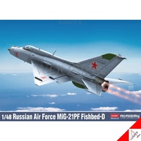 Academy 1/48 Russian Air Force MiG-21PF Fishbed-D Plastic Model Kit