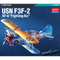 Academy - 1/48 USN F3F-2 VF-6 "Fighting Six" Plastic Model Kit [12326]