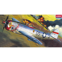 Academy - 1/72 P-47D "Bubble-Top" Thunderbolt Plastic Model Kit [12491]