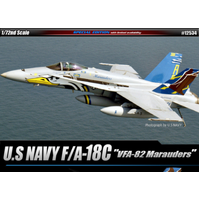 Academy - 1/72 F/A-18C U.S Navy VFA-82 "Marauders" Le: Hornet Plastic Model Kit [12534]