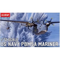 Academy - 1/72 USN PBM-5A Mariner Flying Boat Plastic Model Kit *Aus Decals*