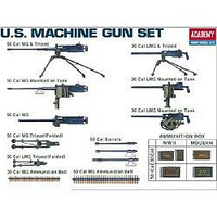 Academy - 1/35 U.S. Machine Gun Set Plastic Model Kit [13262]