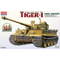 Academy - 1/35 Tiger I WWII Tank 'Exterior Model' Plastic Model Kit [13264]
