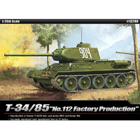 Academy - 1/35 T-34/85 "112 Factory Production" Plastic Model Kit [13290]