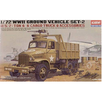 Academy - 1/72 US Cargotruck & Accessory Plastic Model Kit [13402]