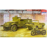 Academy - 1/72 M3 U.S Half Track Plastic Model Kit [13408]