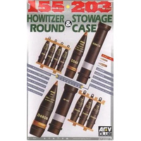 AFV Club - 1/35 105/203mm HOWITZER ROUND & STOWAGE CASE