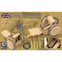 AFV Club - 1/35 WW2 British Rota trailer W/ 2 POUNDER AMMUNITION SET(24PCS Ammo.)