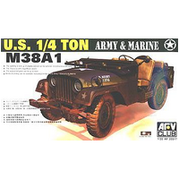 AFV Club - 1/35 M38A1 1/4T 4x4 Utility Truck Plastic Model Kit