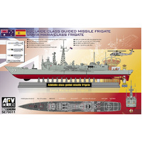 AFV Club - 1/700 Adelaide/Santa Maria Class Plastic Model Kit *Aust Decals*
