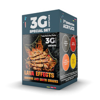 AK Interactive Wargame: Lava Effects Acrylic Paint Set 3rd Generation