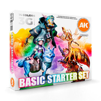 AK Interactive Basic Starter Set Acrylic Paint 3rd Generation