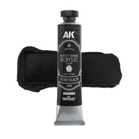 AK Interactive Artist Dense Acrylic Pure Black 20ml