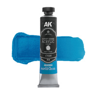 AK Interactive Artist Dense Acrylic Cyan 20ml