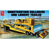 AMT - 1/25 Lowboy Trailer & Bulldozer Combo