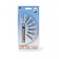 Artesania Latina - Mini Manual Hand Drill w/ 8 Drill Bits Modelling Tool [27018-1]