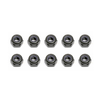 Locknuts, M3, black steel