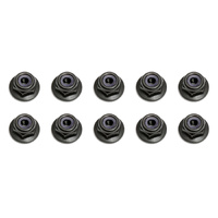 Locknuts, M3, flanged, black