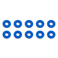 Bulkhead Washers, 7.8x3.0x1.0 mm, blue aluminum