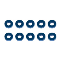 Washers, 7.8x3.5x2.0mm, blue aluminum