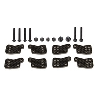 RC8B4.1 FT Rear Hub Tower Set, carbon fiber