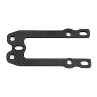 RC10F6 Front Top Plate, forward servo, carbon fiber