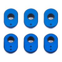 RC10F6 Caster Bushings, blue aluminum