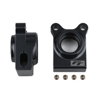 RC10B74.1 FT Rear Hubs, black aluminum