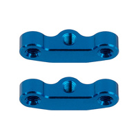 RC10B7 Hub Link Mounts, +1mm, blue aluminum