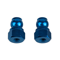 RC10B7 Shock Bushings, 8mm, blue aluminum
