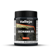 Vallejo Diorama FX Thick Mud Textures Black Thick Mud 200ml