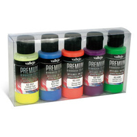 Vallejo - Premium Colour Fluos Colors 5 Colour Set