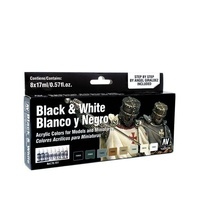 Vallejo - Model Colour Black & White Set Box Set