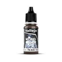 Vallejo Model Colour #193 - Mahogany Ink - 18 ml Transparent Acrylic Paint