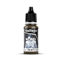Vallejo Model Colour #144 - Leather Brown - 18 ml Matt Acrylic Paint
