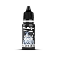 Vallejo Model Colour #191 - Black - 18 ml Matt Acrylic Paint