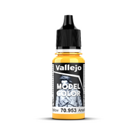 Vallejo Model Colour #027 - Flat Yellow - 18 ml Matt Acrylic Paint