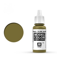Vallejo Model Colour #201 - Bronze - 18 ml Metallic Acrylic Paint