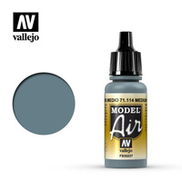 Vallejo Model Air Medium Gray 17 ml Acrylic Airbrush Paint [71114]