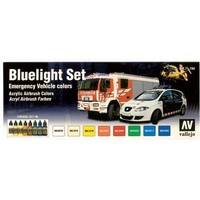 Vallejo Model Air Blaulicht Set Colour Acrylic Airbrush Paint Set [71154]