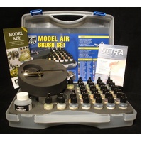 Vallejo Model Air 29 Camouflage colors+Airbrush Plastic Case [71173]
