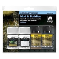 Vallejo - Diorama Effects Set Mud & Puddles 4 X 35ml
