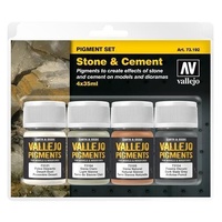 Vallejo - Pigments Set Stone & Cement 4 X 35ml