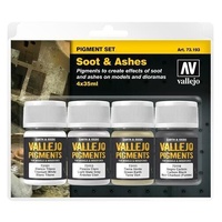 Vallejo - Pigments Set Soot & Ashes 4 X 35ml