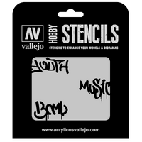 Vallejo - 1/35 Street Art #2 Stencil Template