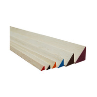 Balsa - Wedge Triangle 1/4X1/4X36 6.5mmx6.5mmx915mm Red