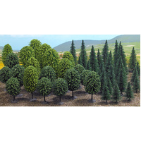 Busch - 50 Mixed Trees 6cm-5.5cm